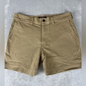 Filson Khaki Chino Shorts Mens 32 Lightweight Outdoor Hiking Casual Shorts Tan
